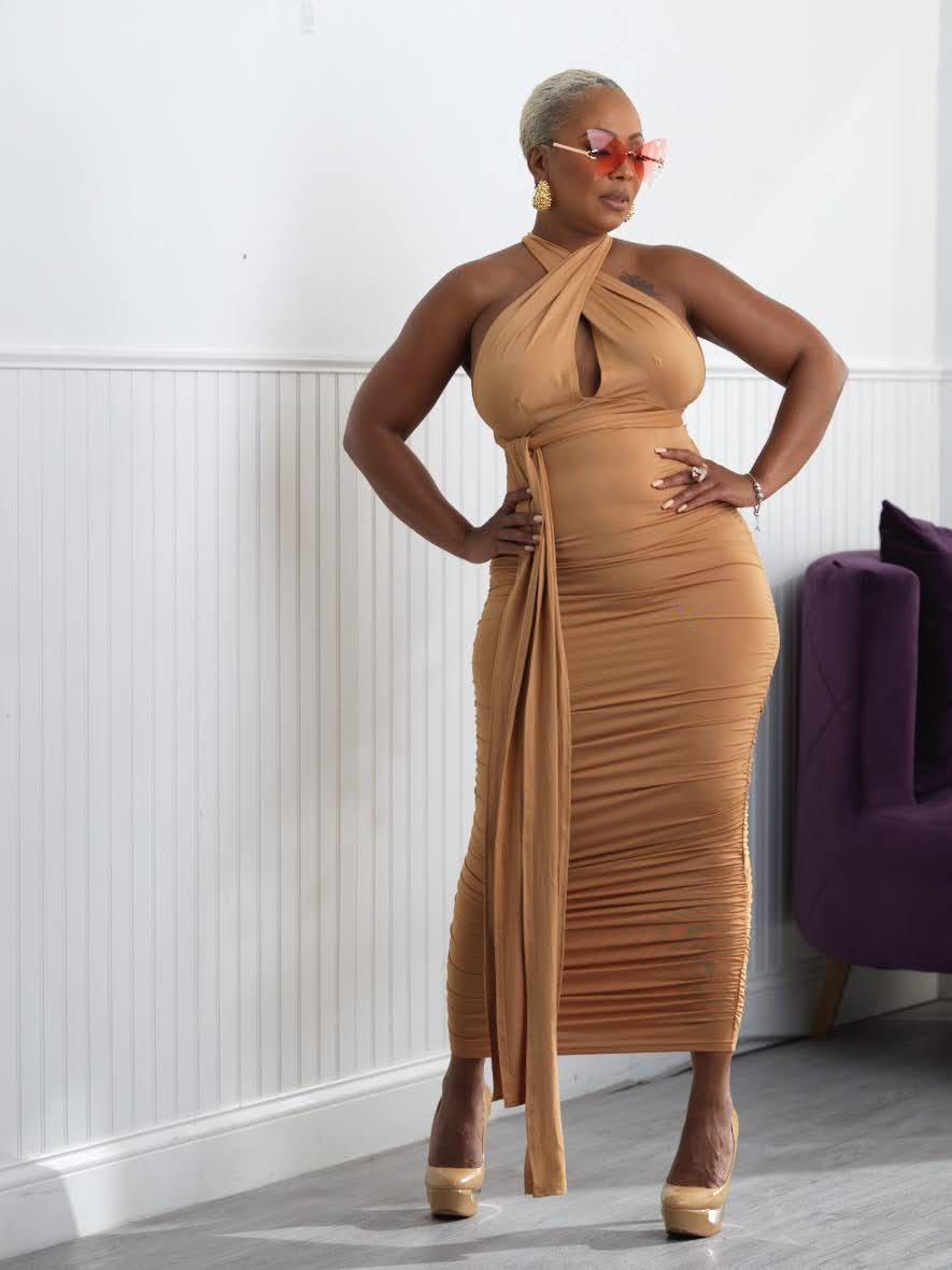 Carmel Sexy Fitted Dress Shop Quintessential